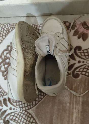 Beyaz Bağcıklı Kadın Sneakers - Görsel 3