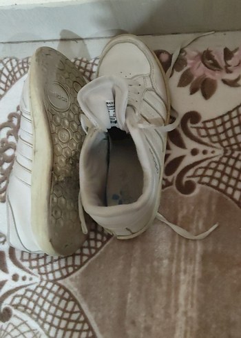 Beyaz Bağcıklı Kadın Sneakers - Görsel 2