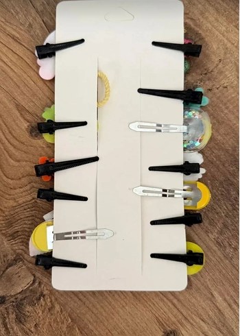 Renkli Boncuklu Çiçek ve Gökkuşağı Çocuk Toka Seti - Görsel 3