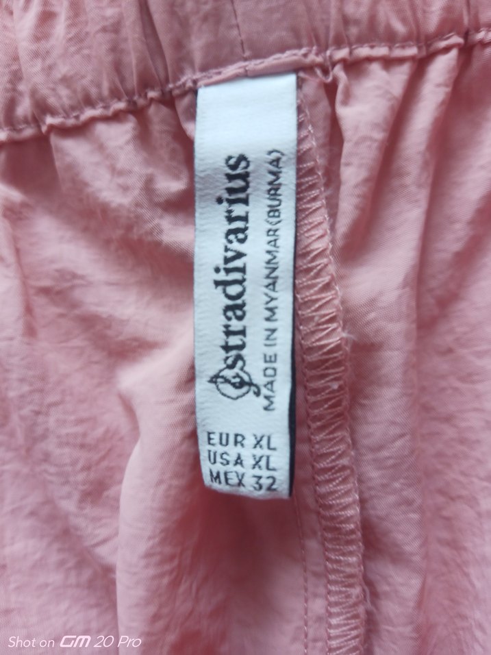 Pembe Paraşüt Kumaş Eşofman altı - Görsel 2