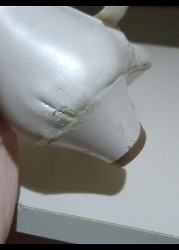 Beyaz Dantel Detaylı Kız Çocuk Babet - Görsel 6