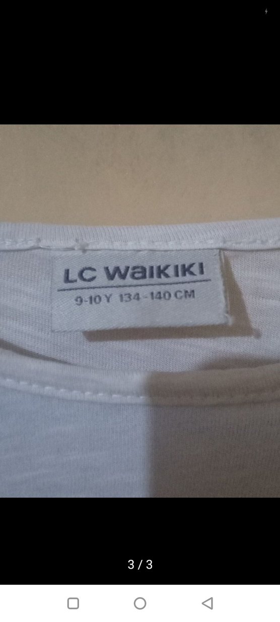 Beyaz Payetli Kız Çocuk Tişörtü - Görsel 3