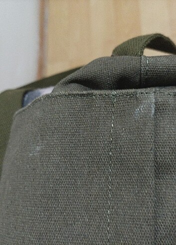 Kanvas Postacı Yatık Çapraz Çanta Haki - Görsel 9