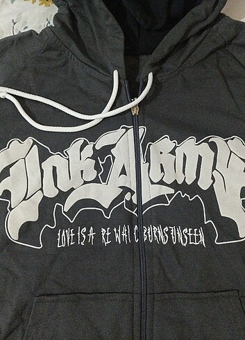 Şeytan Boynuzlu Kapşonlu Hoodie - Hırka - Görsel 6