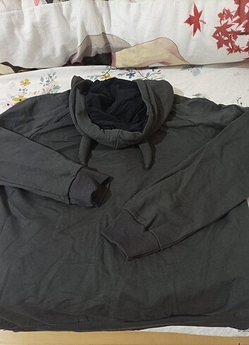 Şeytan Boynuzlu Kapşonlu Hoodie - Hırka - Görsel 7