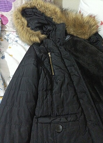 Yağmur Geçirmez Mont - Uzun Boy Şapkalı Cepli Mont - Görsel 8