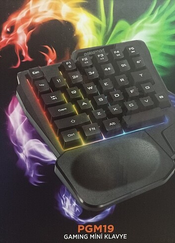 Gaming Klavye - POLOSMART PGM19 Kablolu Mini Gaming Klavye Siyah - Görsel 7