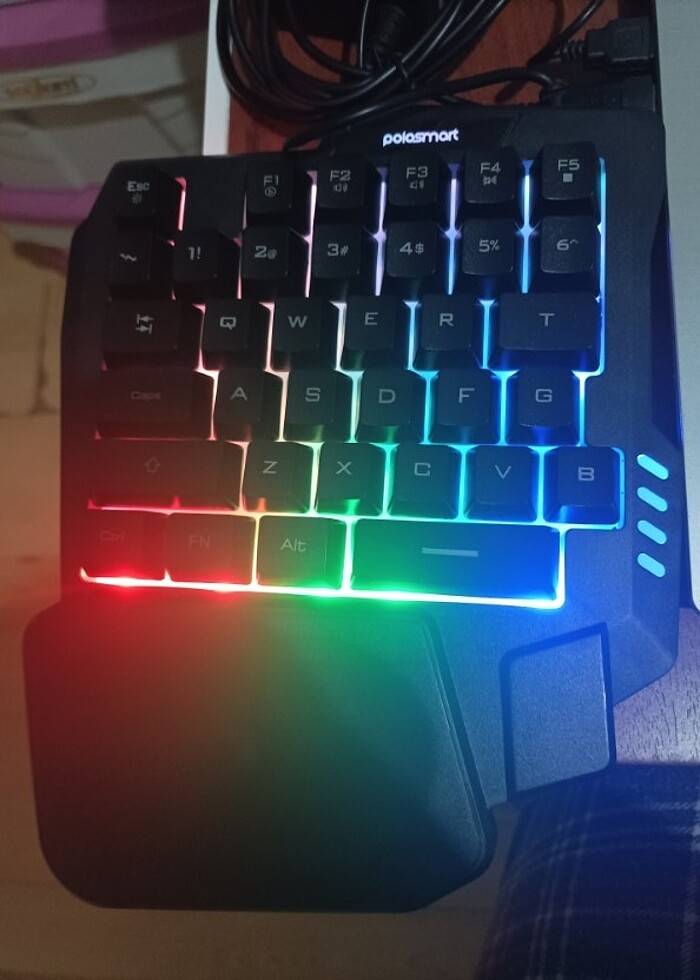 Gaming Klavye - POLOSMART PGM19 Kablolu Mini Gaming Klavye Siyah - Görsel 3