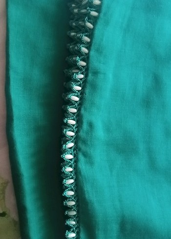 Dantel Detaylı Çok Renkli Kadın Fular - Görsel 2