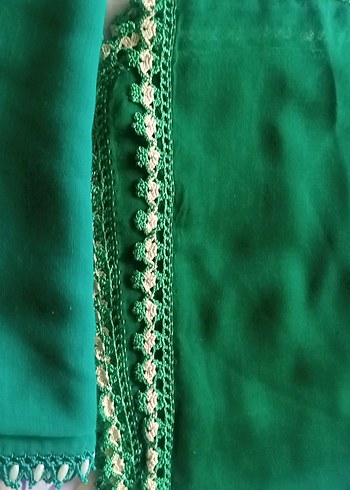 Dantel Detaylı Çok Renkli Kadın Fular - Görsel 4