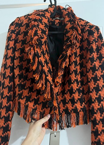 Tüvit crop blazer takım - Görsel 5