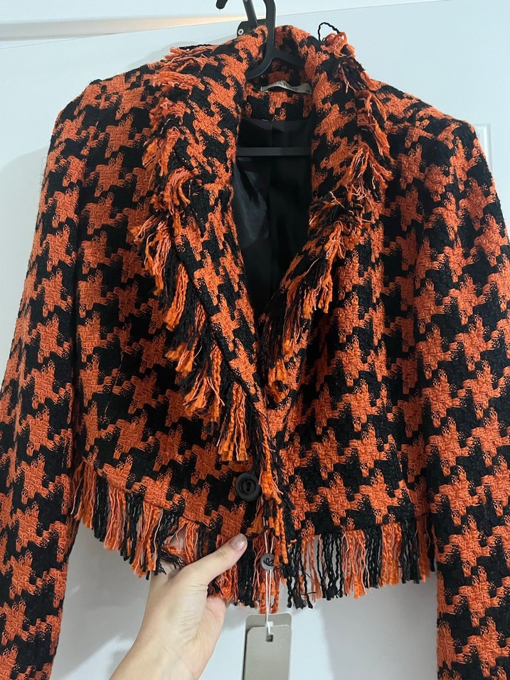 Tüvit crop blazer takım - Görsel 5