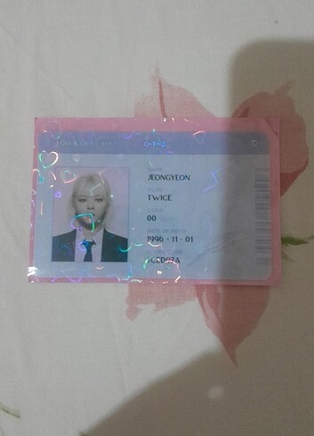 Twice jeongyeon orjinal pc 