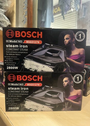 BOSCH 2800W Siyah Buharlı Ütü BSGS1279