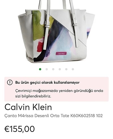 Calvin Klein Orjinal Calvin klein desenli çanta