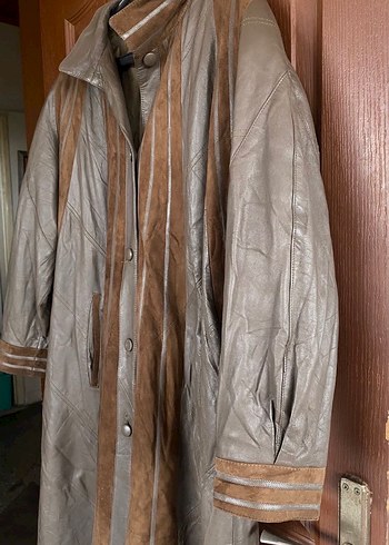 NADİR VİNTAGE: Hakiki Deri & Süet Tasarım Palto (Norma Modell) - Görsel 3