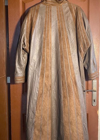 NADİR VİNTAGE: Hakiki Deri & Süet Tasarım Palto (Norma Modell) - Görsel 2