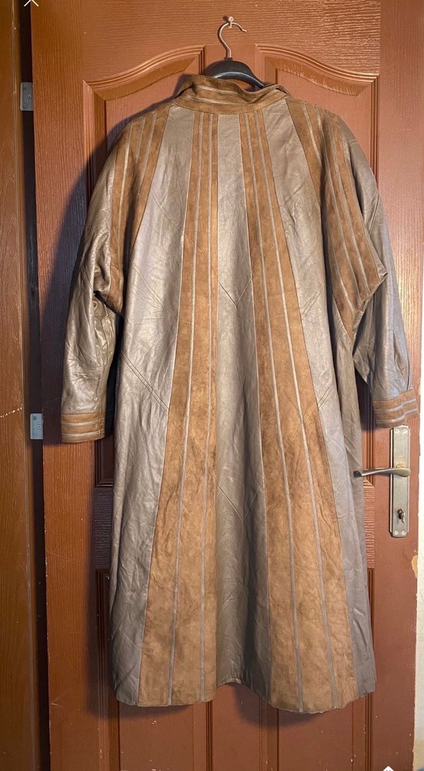 NADİR VİNTAGE: Hakiki Deri & Süet Tasarım Palto (Norma Modell) - Görsel 2