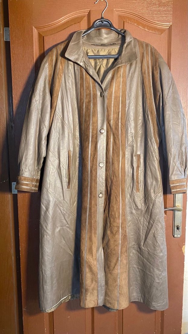 NADİR VİNTAGE: Hakiki Deri & Süet Tasarım Palto (Norma Modell) - Görsel 4