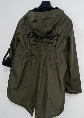 Haki Kadın  yagmurluk - Görsel 5