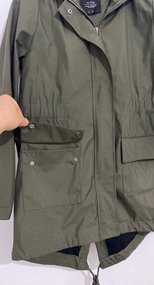 Haki Kadın  yagmurluk - Görsel 2