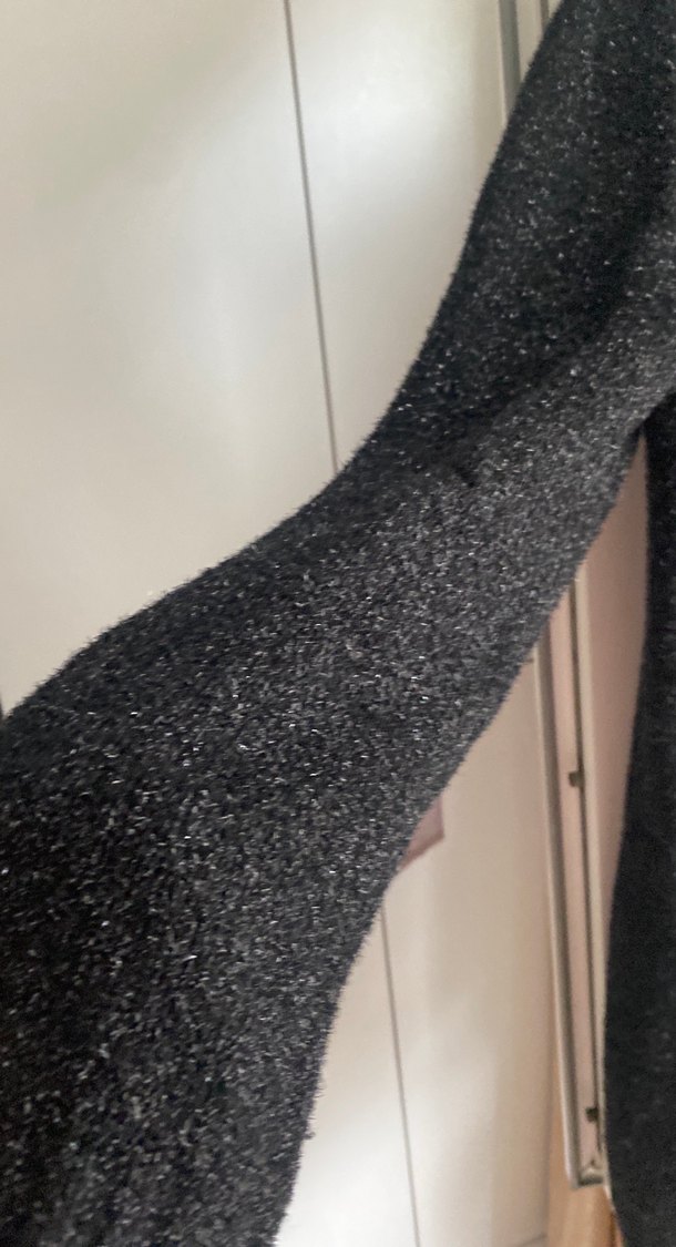 Siyah Örgü Kadın Midi Hırka( marka temisil) - Görsel 2