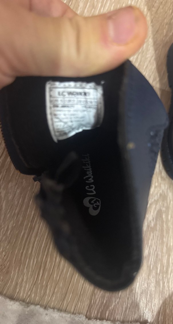 Kızlar İçin Mavi Simli Nakışlı Bot - Görsel 4