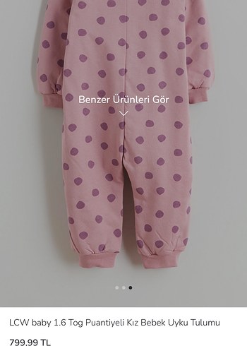 LCW Baby Puantiyeli Kız Bebek Uyku Tulumu 24-36 aylık - Görsel 3
