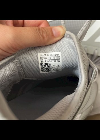 Erkek Gri Adidas Tenis Ayakkabı - Görsel 3