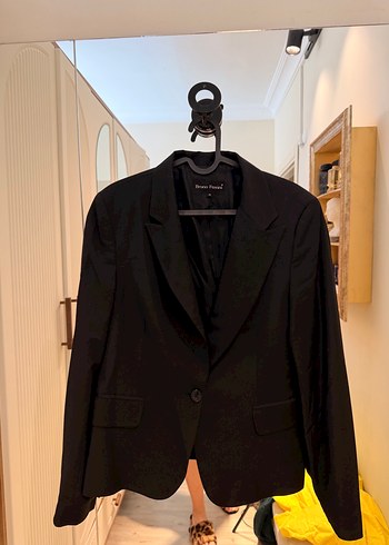 Brunello Cucinelli Sikligin Simgesi Siyah Tek Dugmeli Blazer Ceket