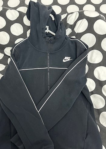 Nike Siyah Fermuarlı Erkek Sweatshirt - Görsel 3