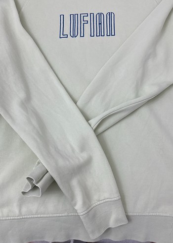 Lufian Baskılı Erkek Sweatshirt açık yeşil - Görsel 2