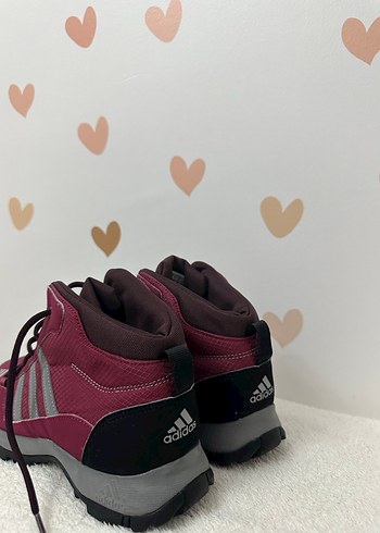 Bordo Yüksek Topuklu Kadın Spor Ayakkabısı - Görsel 4