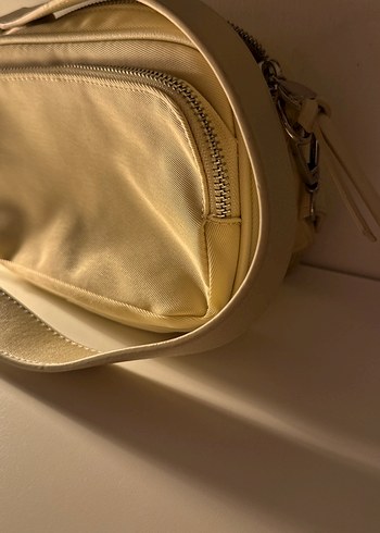 Bej Kadın Fermuarlı Çapraz Çanta - Görsel 4