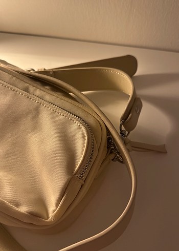 Bej Kadın Fermuarlı Çapraz Çanta - Görsel 3