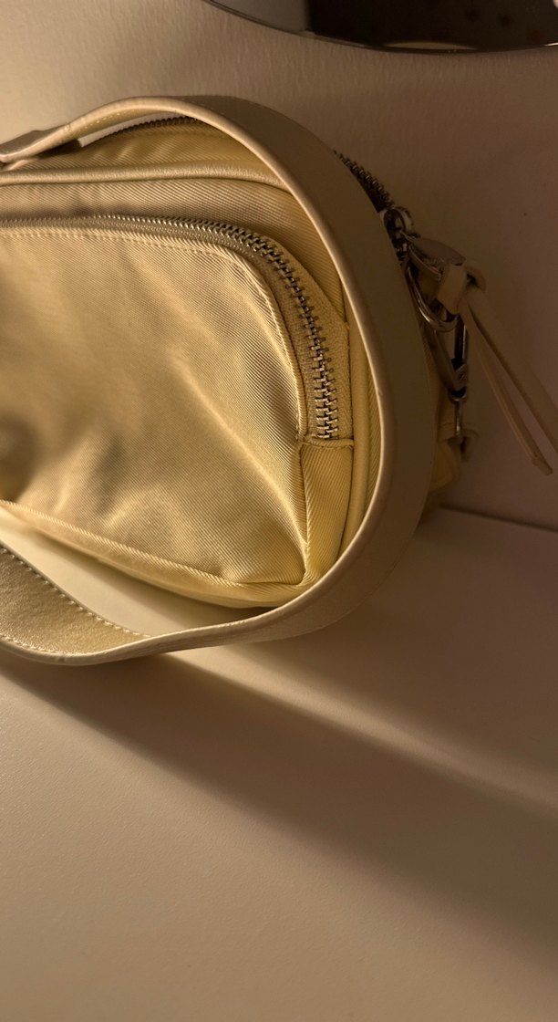 Bej Kadın Fermuarlı Çapraz Çanta - Görsel 4