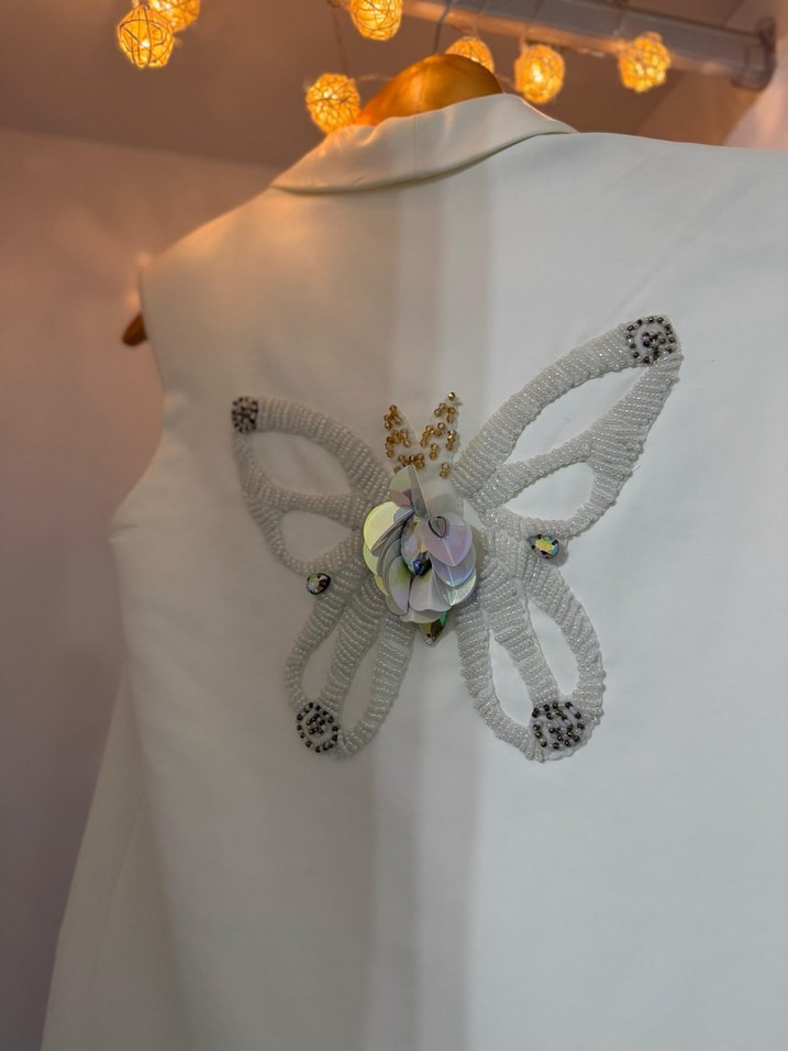 Beyaz  Kadın Yelek - Görsel 5