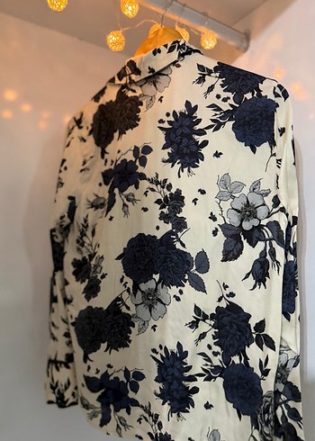 Bohem Uzun Kollu V Yakalı Kadın Gömlek - Görsel 3