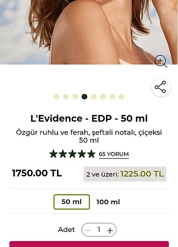 Beden Renk YVES ROCHER L'evidence EDP parfüm