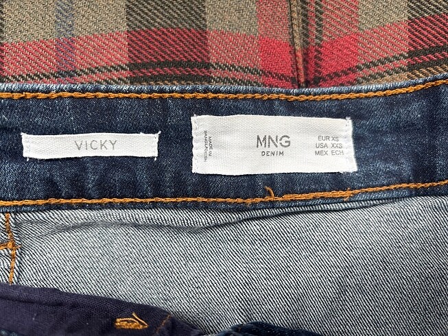 xs Beden mavi Renk MANGO JEAN ETEK