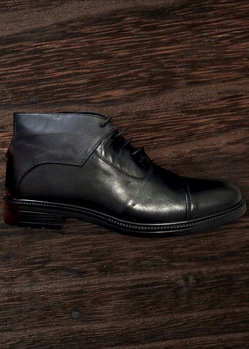 Klasik Siyah Erkek Deri Ayakkabı ~ Faruk Deri - Görsel 2