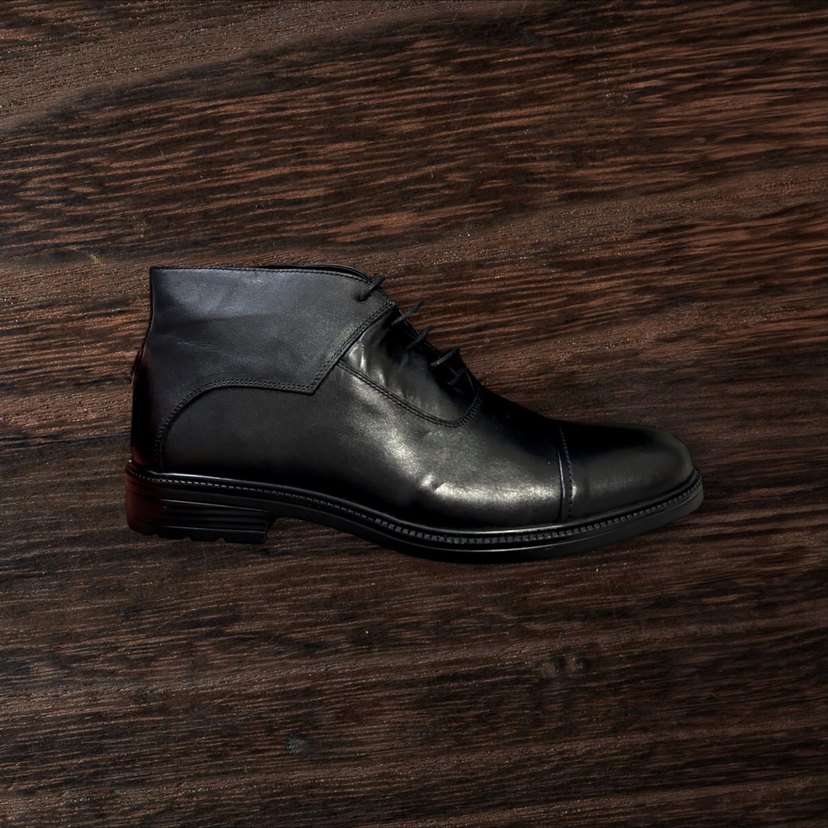 Klasik Siyah Erkek Deri Ayakkabı ~ Faruk Deri - Görsel 2