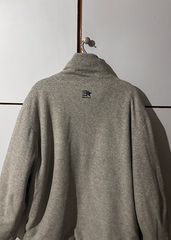 Gri Fermuarlı Erkek Mont - Görsel 2