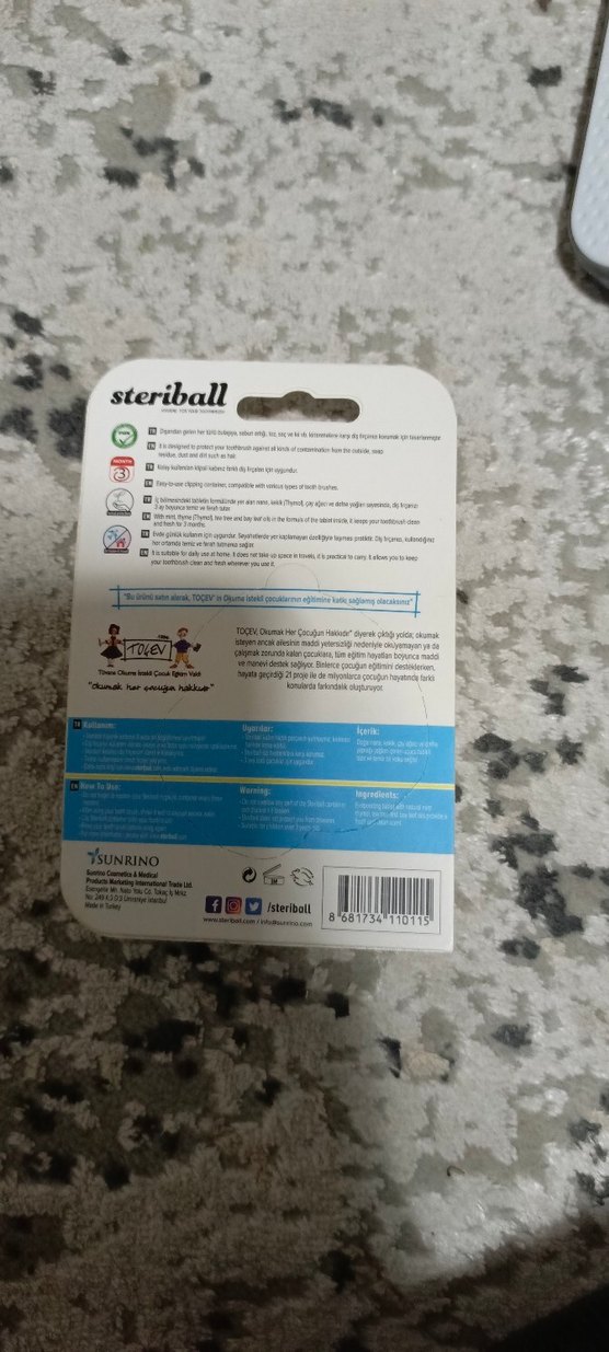 Çocuklar için Hijyenik Diş Fırçası Koruyucu Kap - Görsel 2