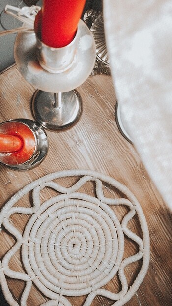 Zara Home Rafya duvar tabağı