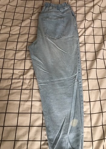 Kadın Bej Loose Fit Midi Boyfriend Pantolon - Görsel 6