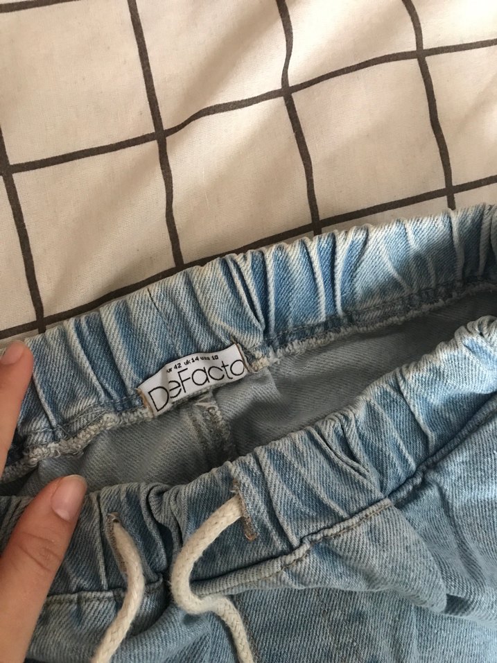 Kadın Bej Loose Fit Midi Boyfriend Pantolon - Görsel 5