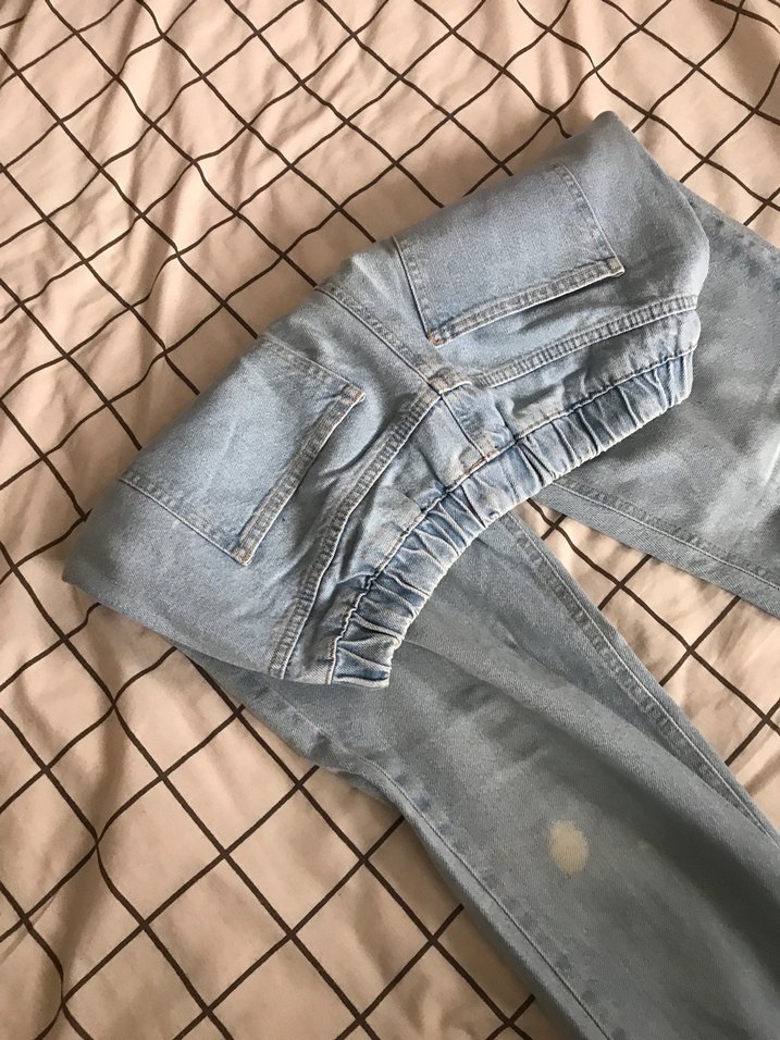 Kadın Bej Loose Fit Midi Boyfriend Pantolon - Görsel 4