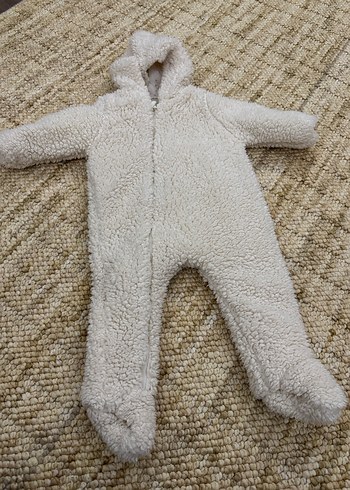 Zara Bebek Beyaz Kapüşonlu Kaban - Görsel 3