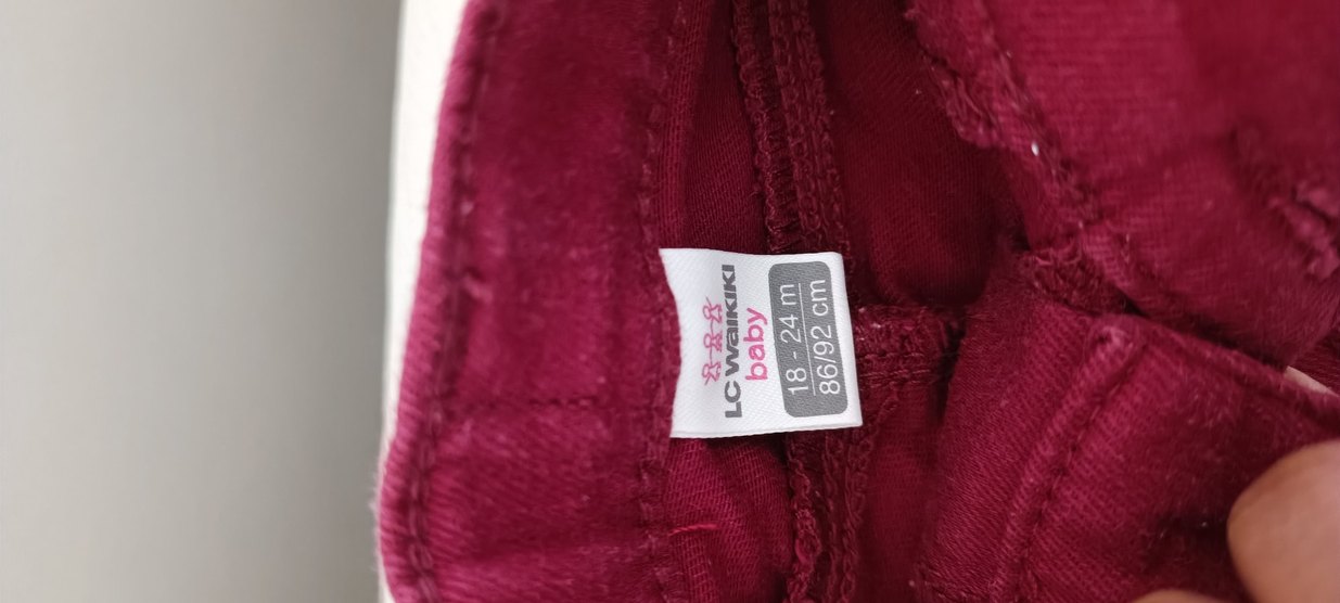 Kışlık lacivert Pantolon ve bordo orta kalınlıkta kot - Görsel 2